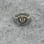 Tiffany & Co Open Heart Ribbon Ring Combination