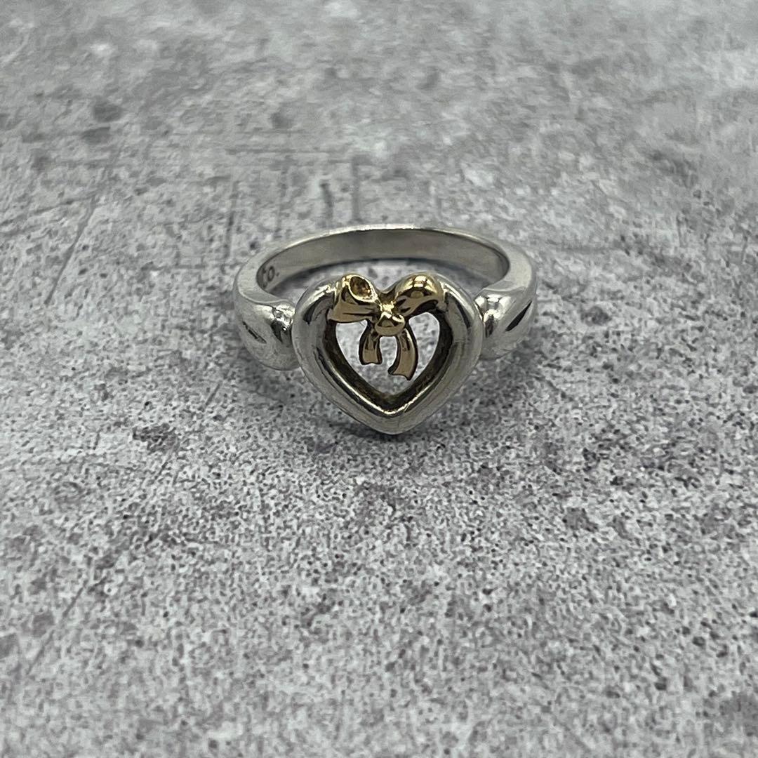 Tiffany & Co Open Heart Ribbon Ring Combination