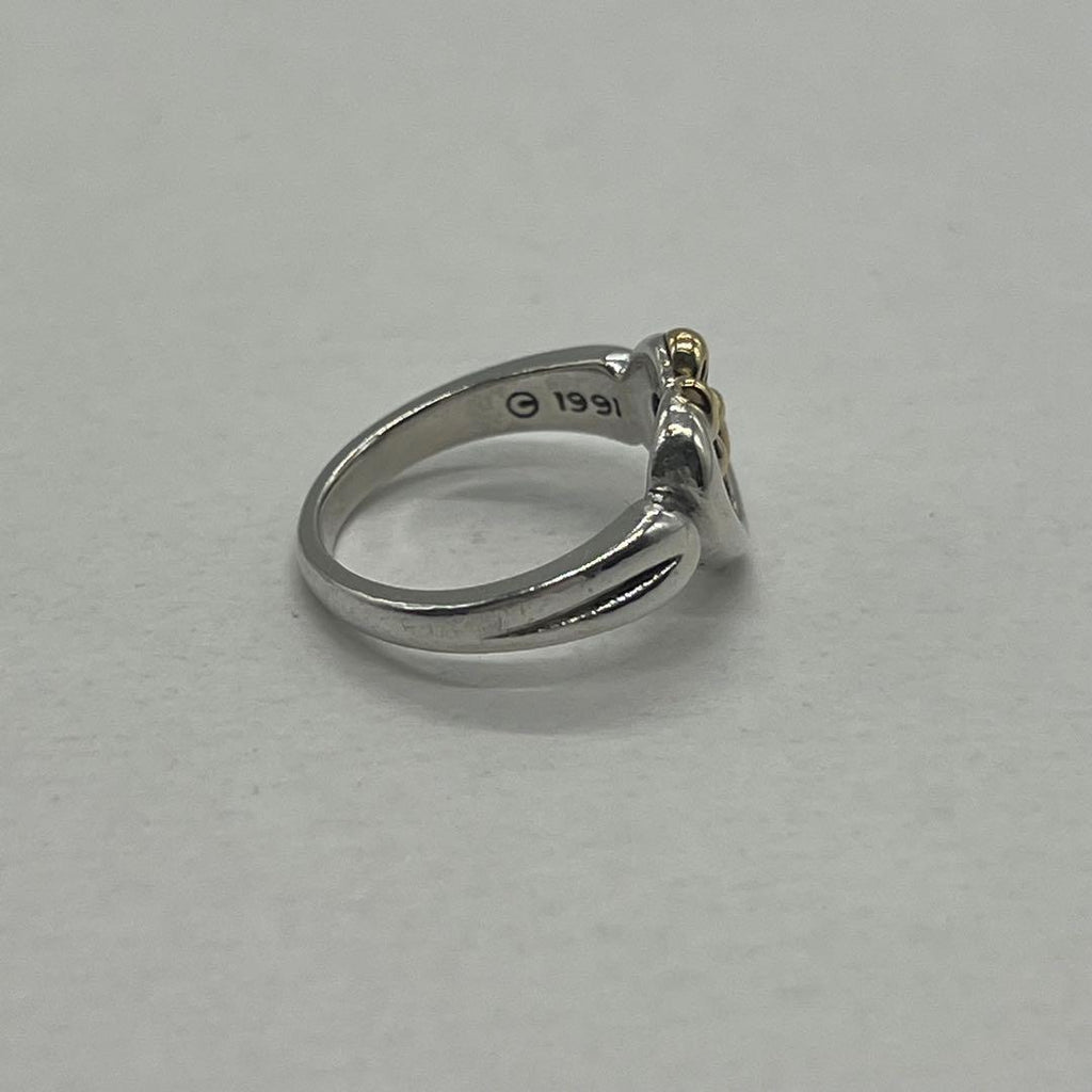 Tiffany & Co Open Heart Ribbon Ring Combination — view 3