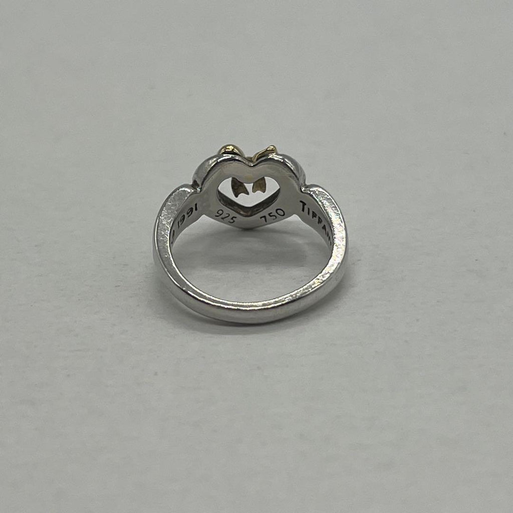 Tiffany & Co Open Heart Ribbon Ring Combination — view 4
