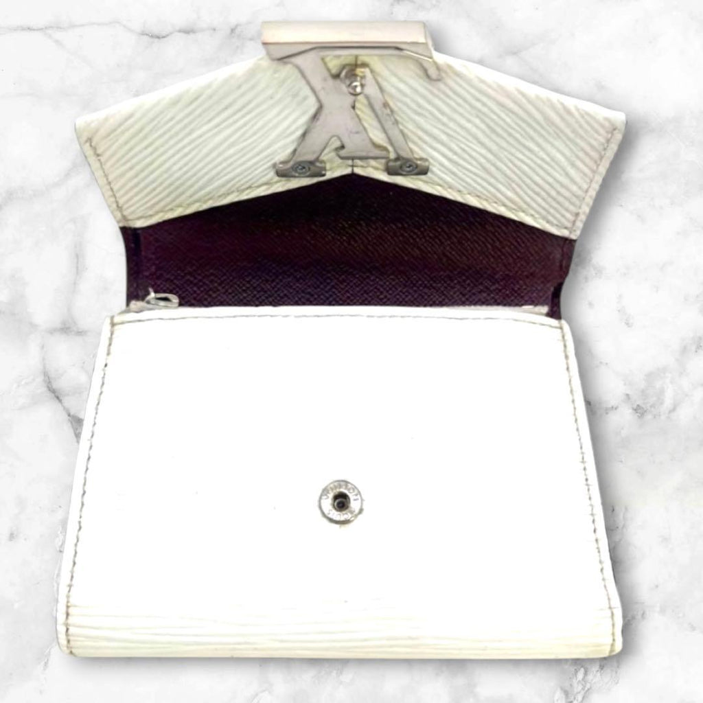 Louis Vuitton Epi Victorine LV Logo Off White Wallet — view 2