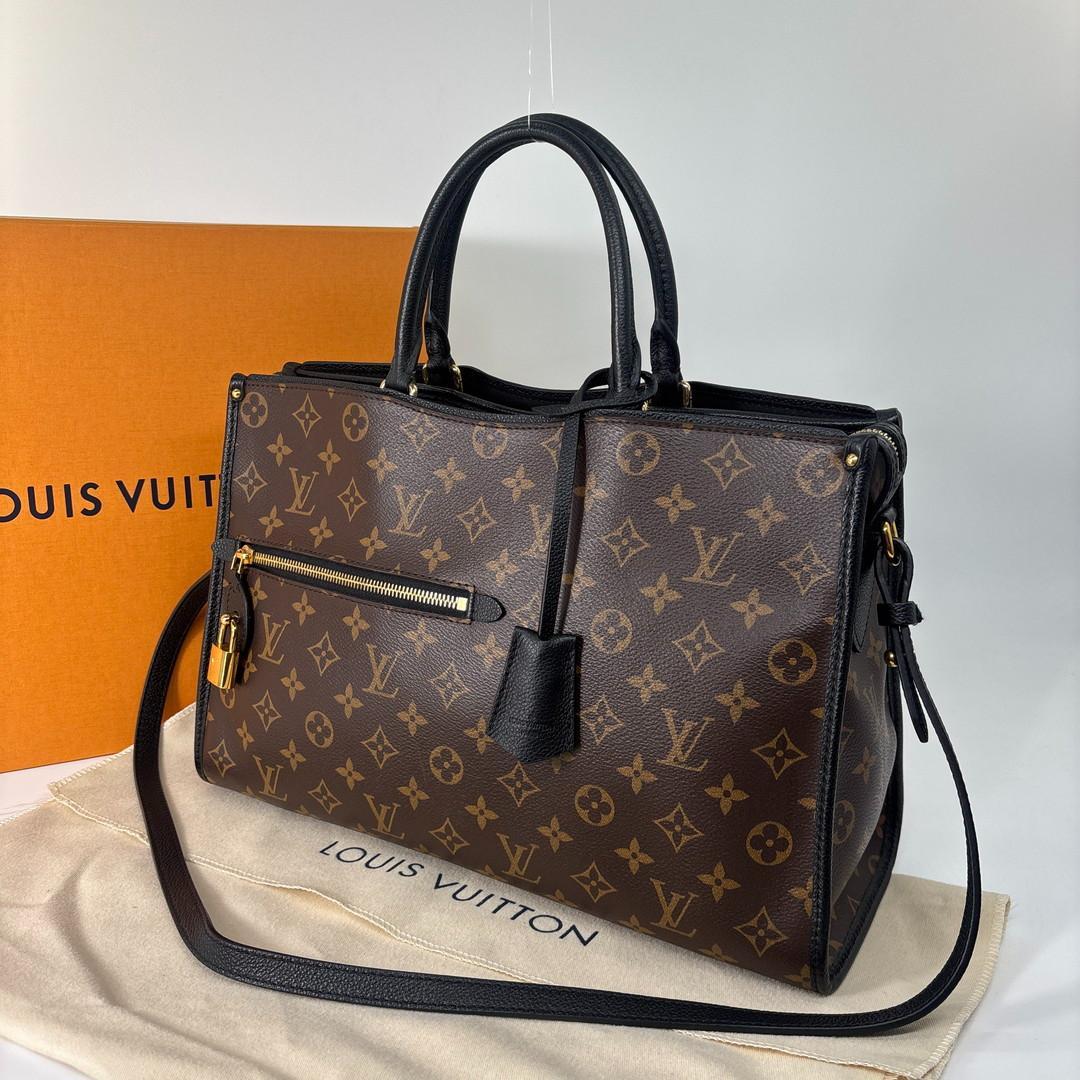 Louis Vuitton Monogram Macassar Popincourt MM Handbag — view 2