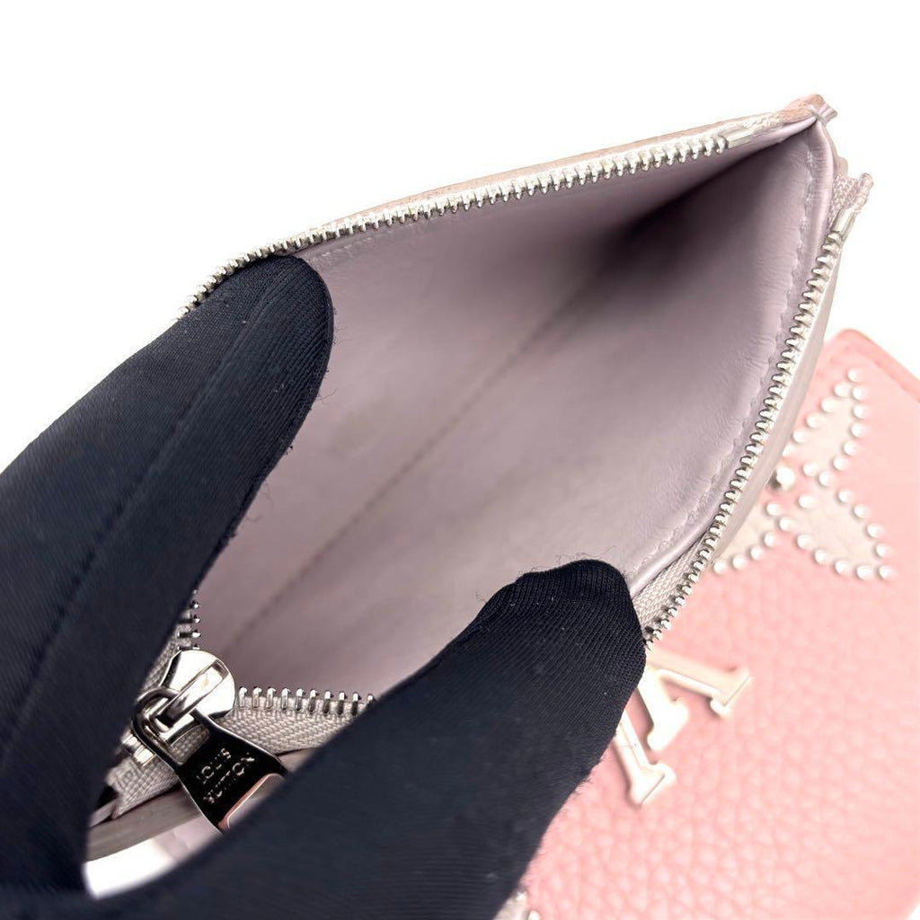 Louis Vuitton Portefeuille Capucines Compact Trifold Wallet Pink — view 6