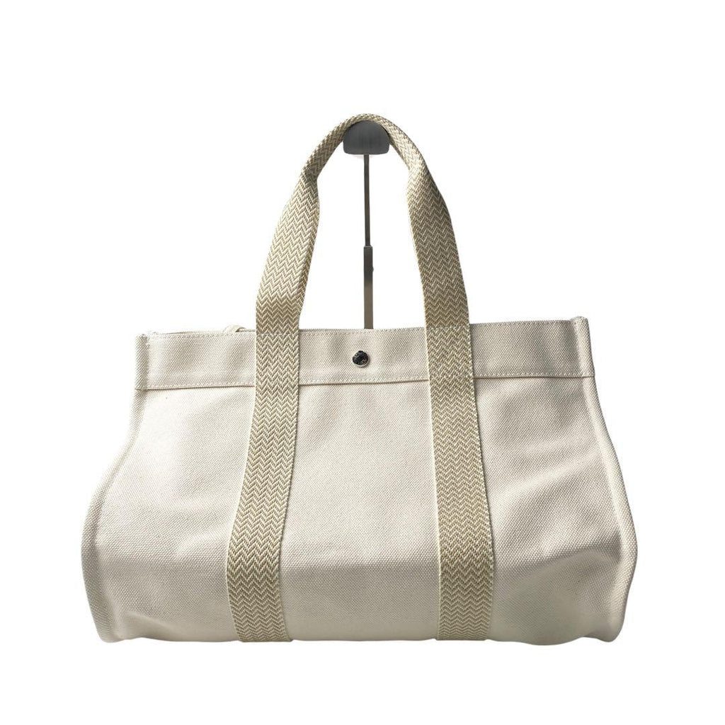 Hermes Cannes MM Canvas Tote with Pouch — view 3