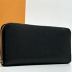 Louis Vuitton Zippy Wallet Vertical Taiga Black