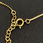 Dior CD Logo Necklace Gold Rhinestone — view 7