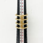 Celine Triomphe Cage Ring Logo Gold — view 5
