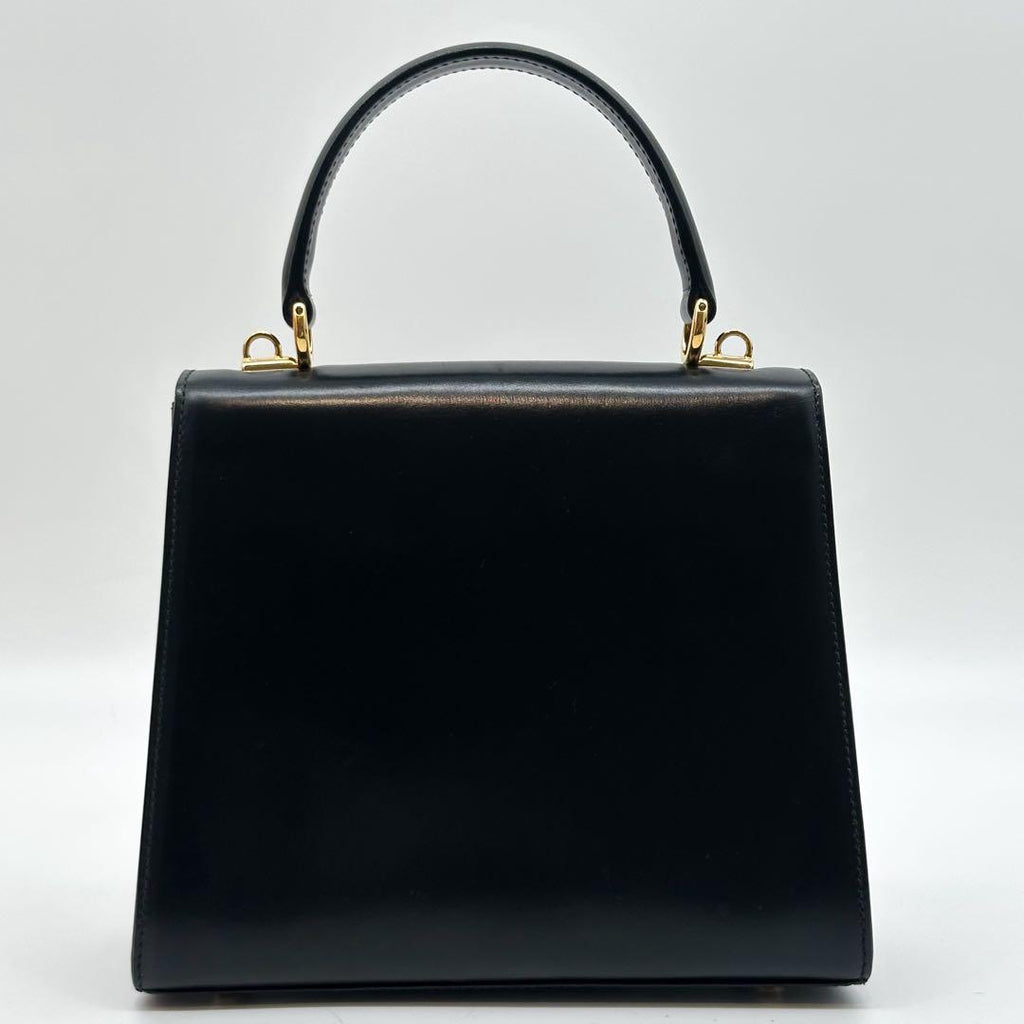 Gucci Vintage Rock Handbag Leather Black — view 3