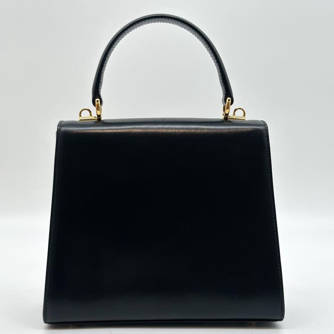 Gucci Vintage Rock Handbag Leather Black — view 3