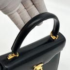 Gucci Vintage Rock Handbag Leather Black — view 8