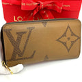 Louis Vuitton Monogram Giant Zippy Wallet Brown