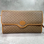 Gucci GG Shoulder Bag Brown Beige Logo Leather — view 2