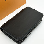 Louis Vuitton Zippy XL Taiga Black Second Wallet Handbag — view 4