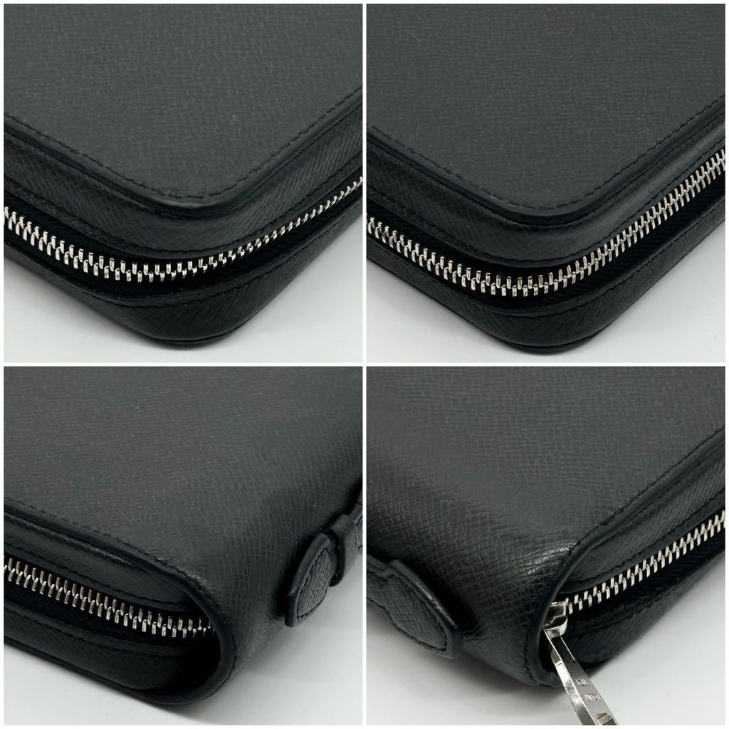 Louis Vuitton Zippy XL Taiga Black Second Wallet Handbag — view 8