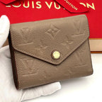 Louis Vuitton Victorine Monogram Empreinte Beige Wallet