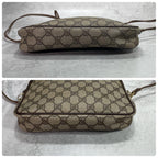 Gucci GG Shoulder Bag Brown Beige Leather Logo — view 7