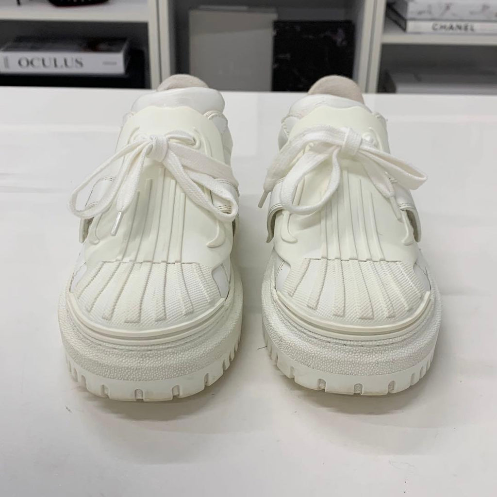 Dior Id Logo Leather Rubber Sneakers — view 4