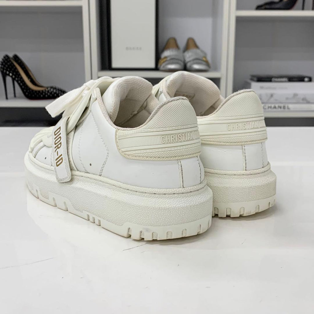 Dior Id Logo Leather Rubber Sneakers — view 5