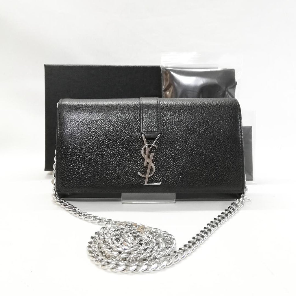 Saint Laurent Large Flap Wallet Black