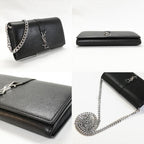 Saint Laurent Large Flap Wallet Black — view 3