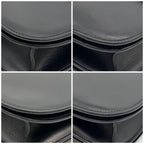 Celine Classic Box Medium Shoulder Bag Black Leather — view 8