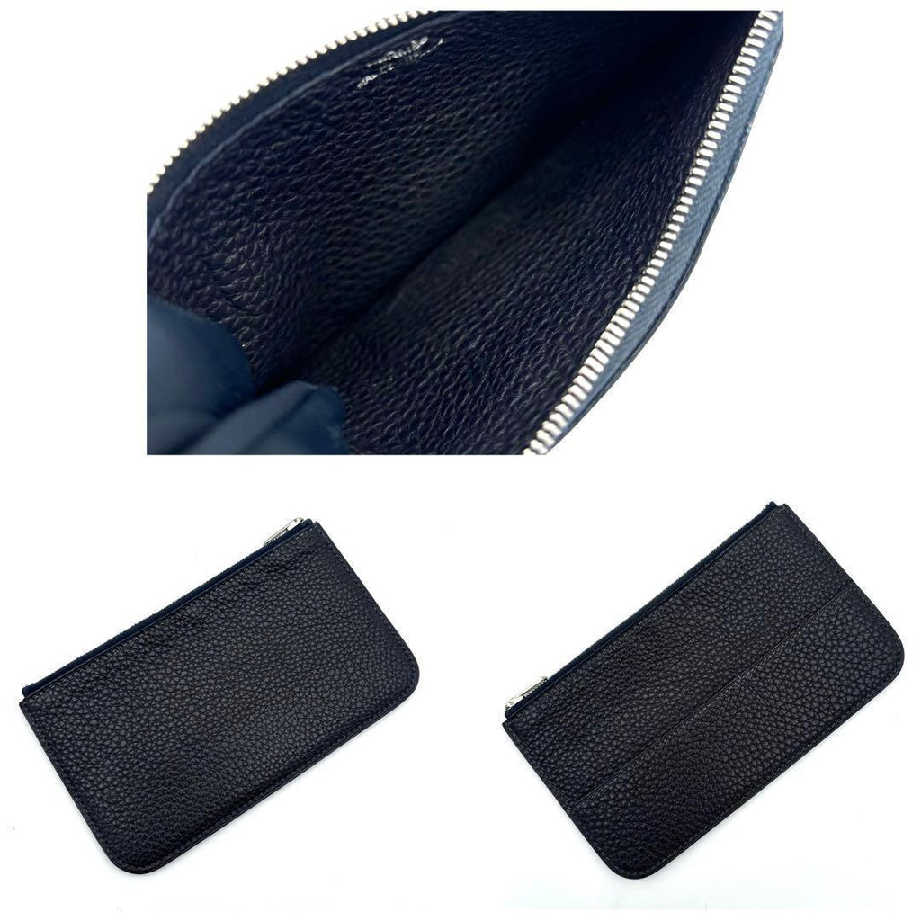 Hermes Dogon GM Navy Togo Silver Wallet Coin Case — view 9