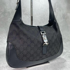 Gucci GG Shoulder Bag Jackie Black Leather