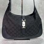 Gucci GG Shoulder Bag Jackie Black Leather — view 2
