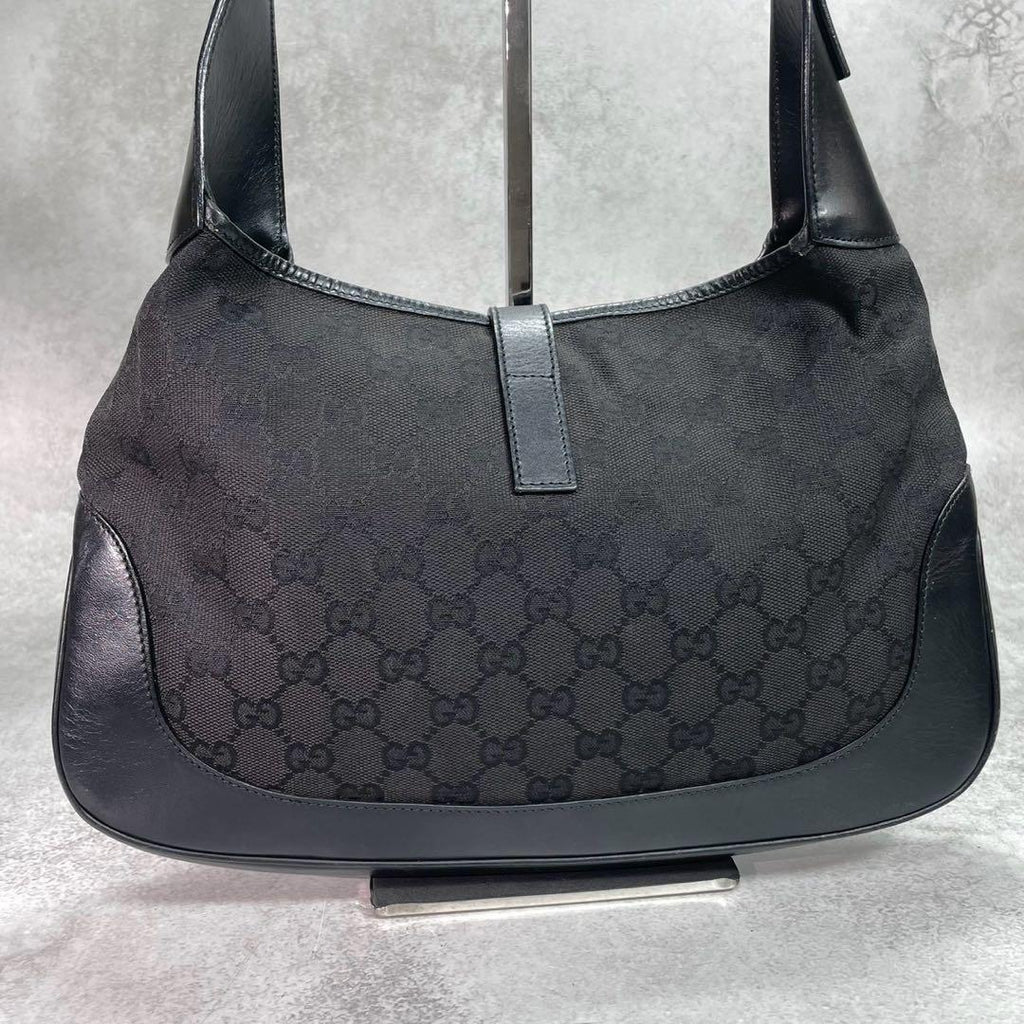 Gucci GG Shoulder Bag Jackie Black Leather — view 3