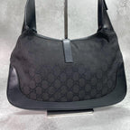 Gucci GG Shoulder Bag Jackie Black Leather — view 3
