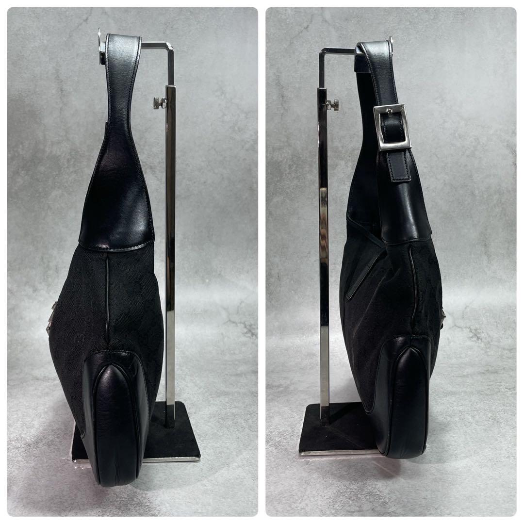Gucci GG Shoulder Bag Jackie Black Leather — view 7