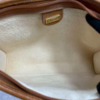 Gucci GG Clutch Beige Brown Leather Logo — view 4
