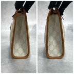 Gucci GG Clutch Beige Brown Leather Logo — view 6