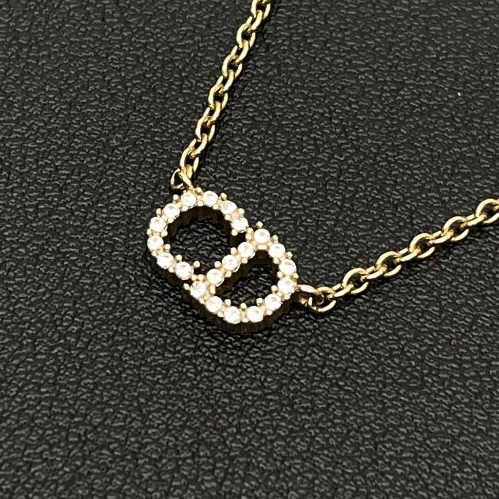 Dior CD Logo Clair de Lune Rhinestone Necklace — view 2
