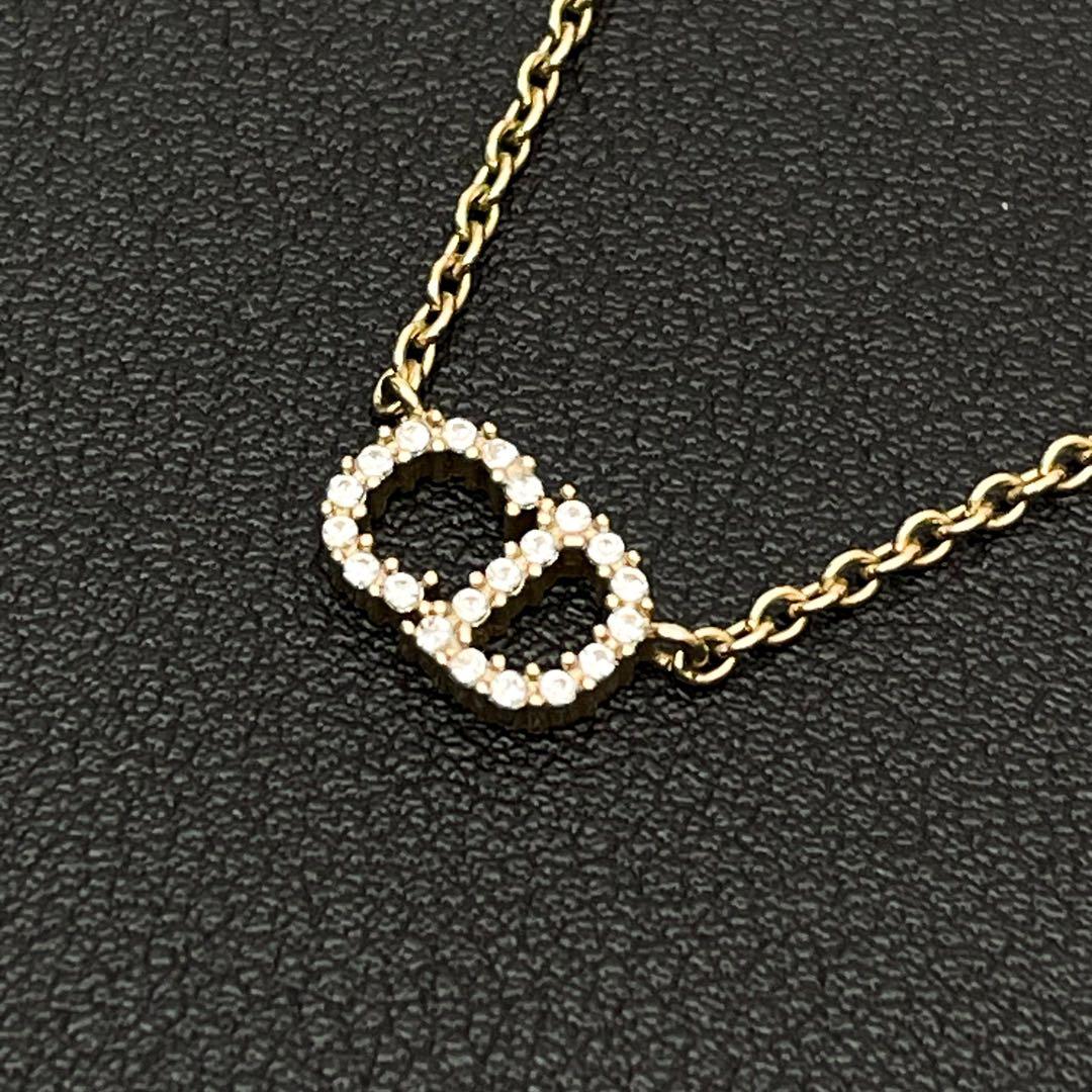 Dior CD Logo Clair de Lune Rhinestone Necklace — view 2