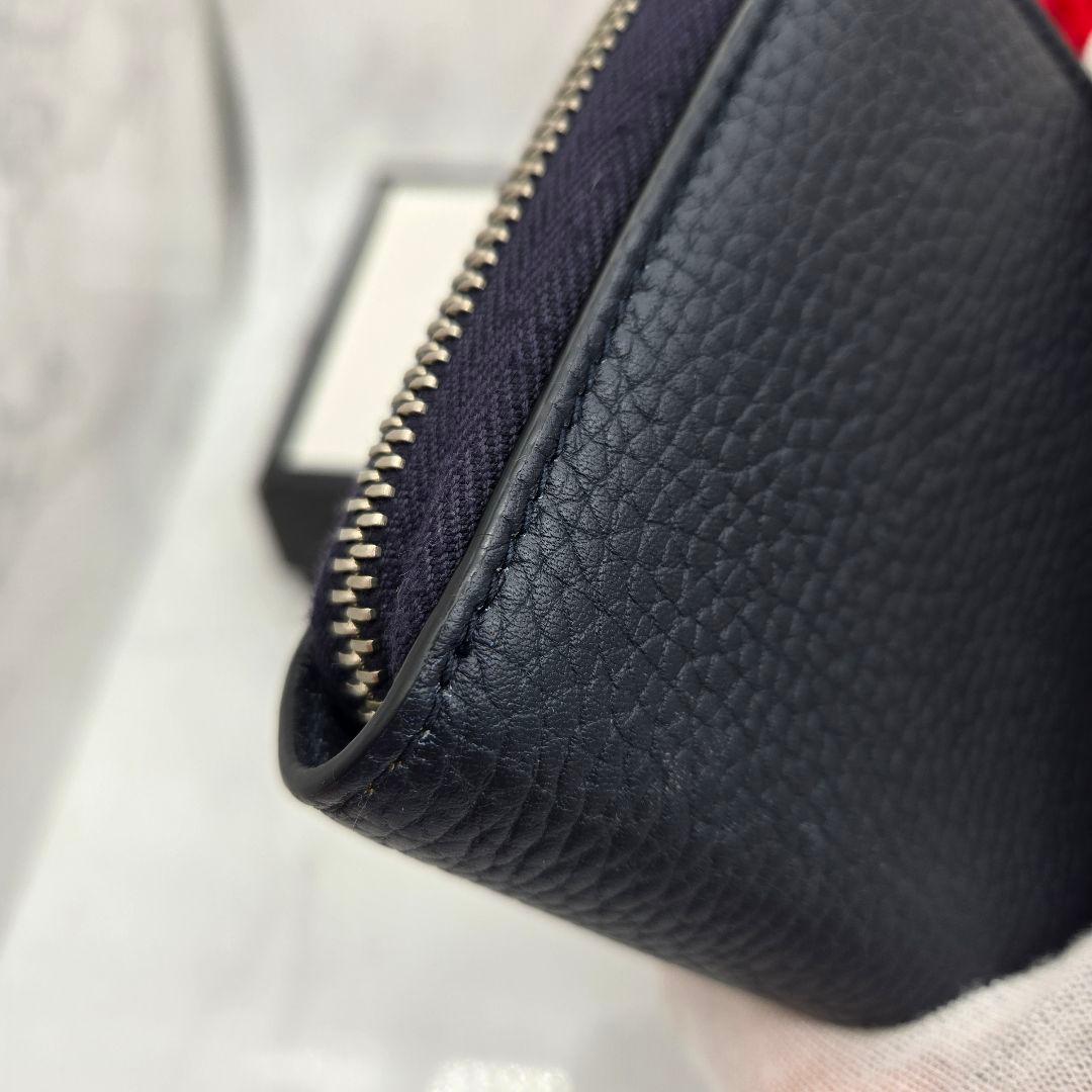 Gucci Wallet Interlocking GG Navy — view 6