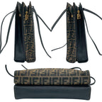 Fendi Tote Bag Zucca Pattern Gold Hardware Canvas Leather — view 7