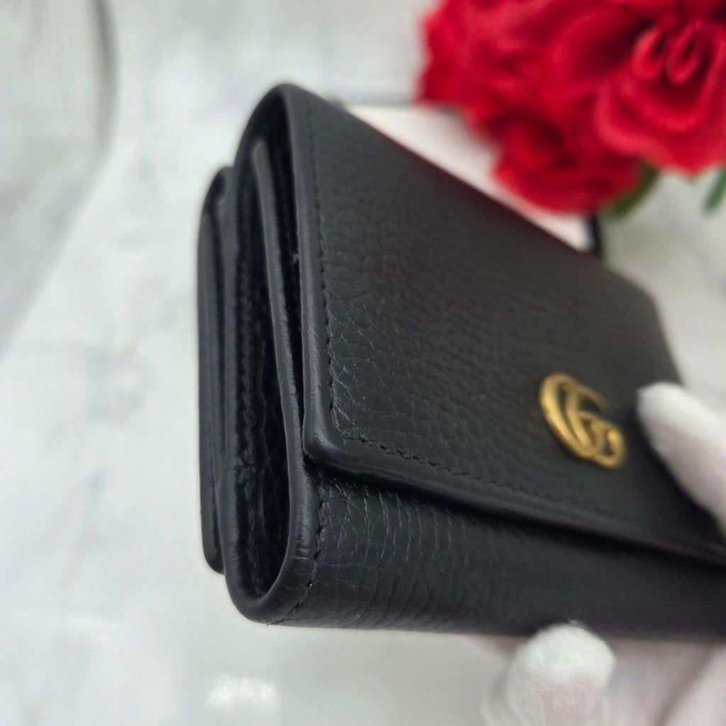 Gucci Fold Wallet GG Marmont Black — view 5