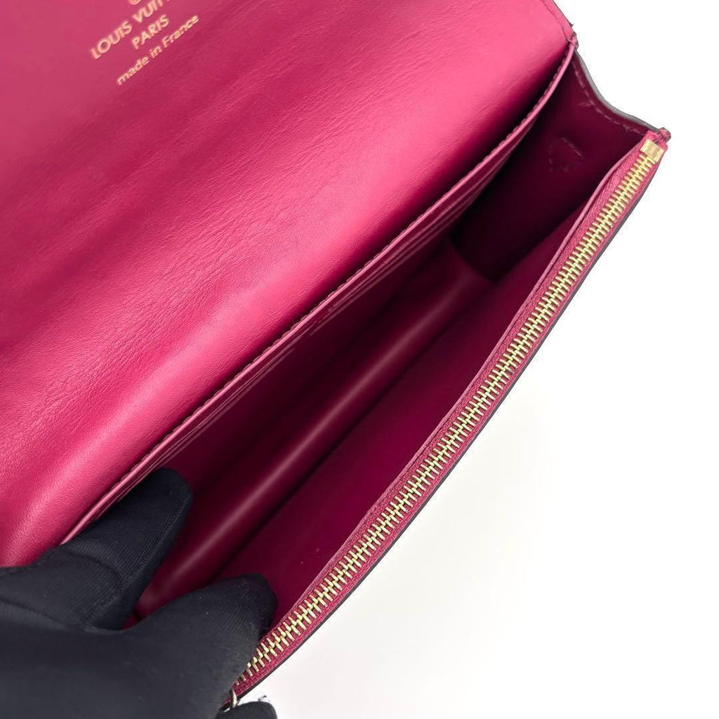 Louis Vuitton Monogram Portefeuille Flor Chain Fuchsia — view 4