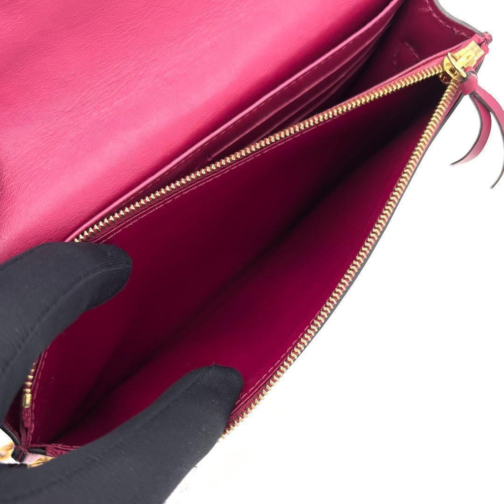 Louis Vuitton Monogram Portefeuille Flor Chain Fuchsia — view 5