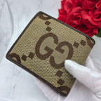 Gucci Canvas Fold Wallet Jumbo GG — view 3