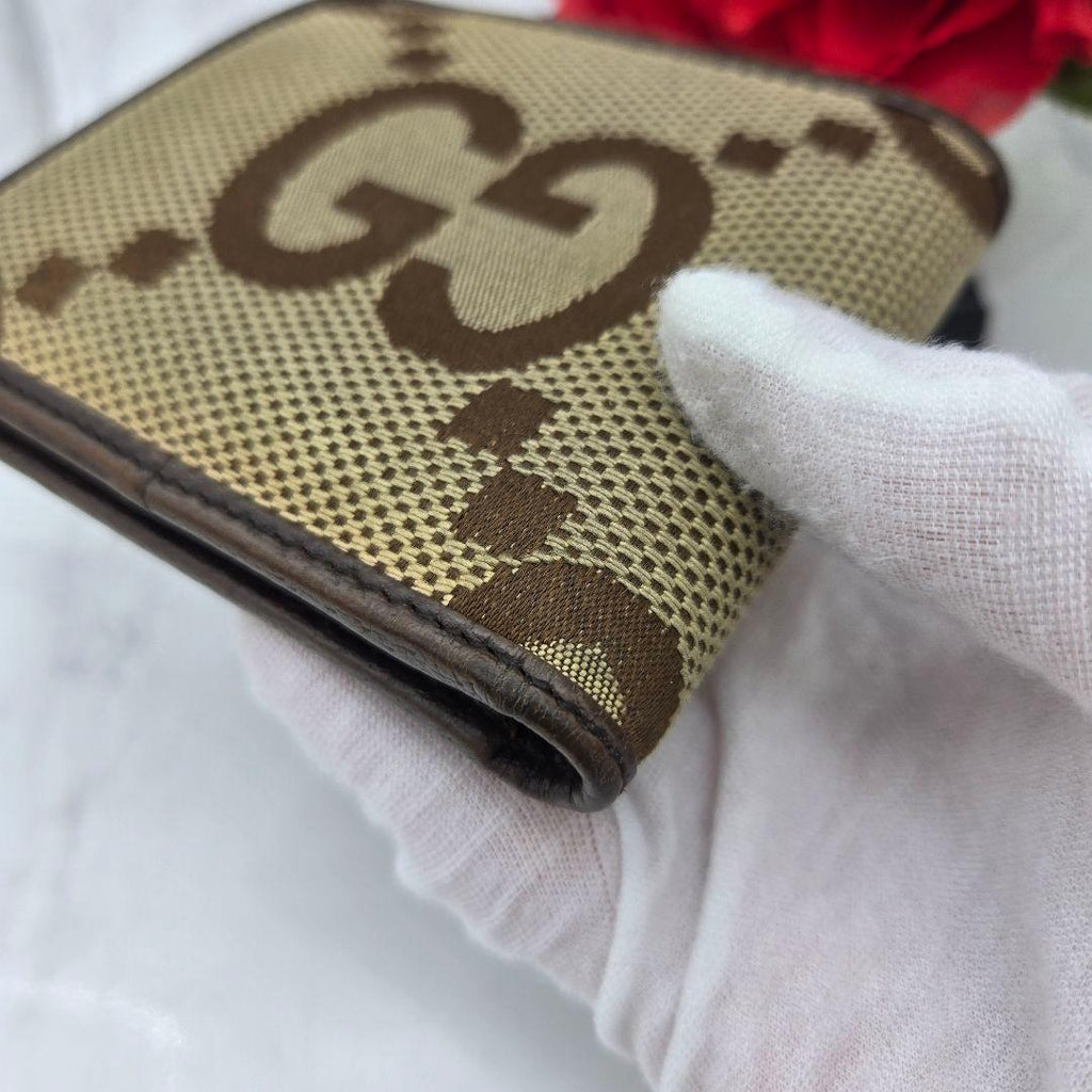 Gucci Canvas Fold Wallet Jumbo GG — view 4