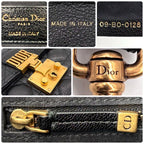 Dior Cannage Shoulder Bag Black Leather — view 9