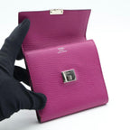 Hermes Click 12 Trifold Wallet Chevre Pink — view 2