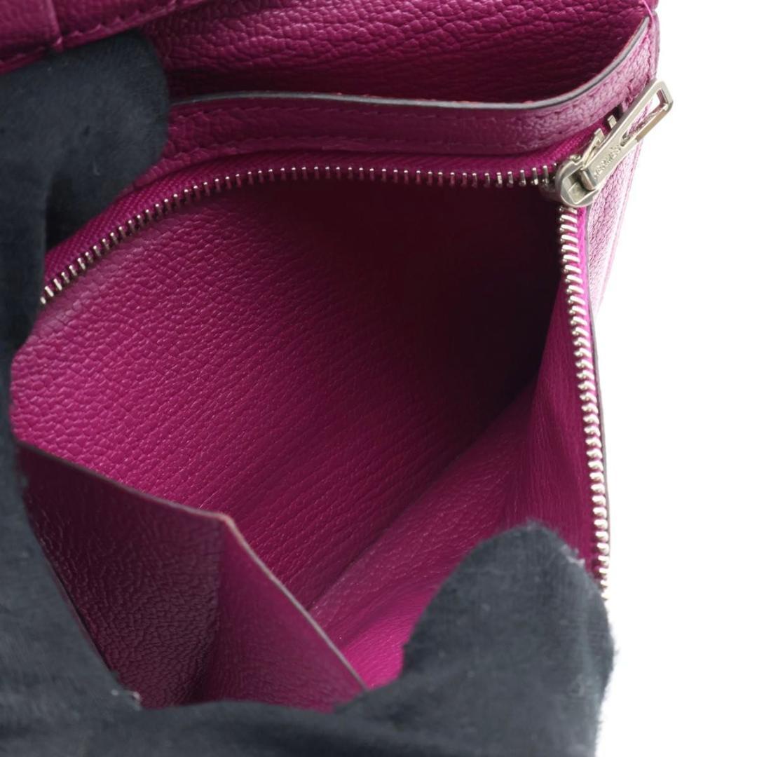 Hermes Click 12 Trifold Wallet Chevre Pink — view 5