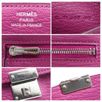 Hermes Click 12 Trifold Wallet Chevre Pink — view 7