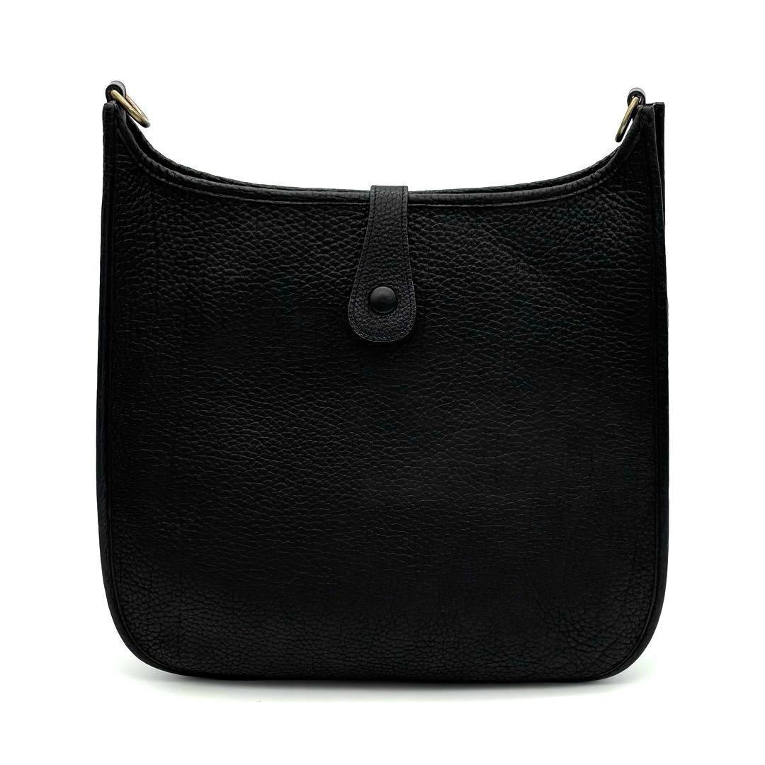 Hermes Evelyne II GM Black Taurillon Gold Shoulder Bag — view 2