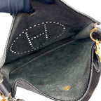 Hermes Evelyne II GM Black Taurillon Gold Shoulder Bag — view 4