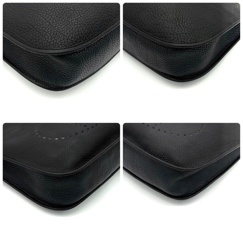 Hermes Evelyne II GM Black Taurillon Gold Shoulder Bag — view 6