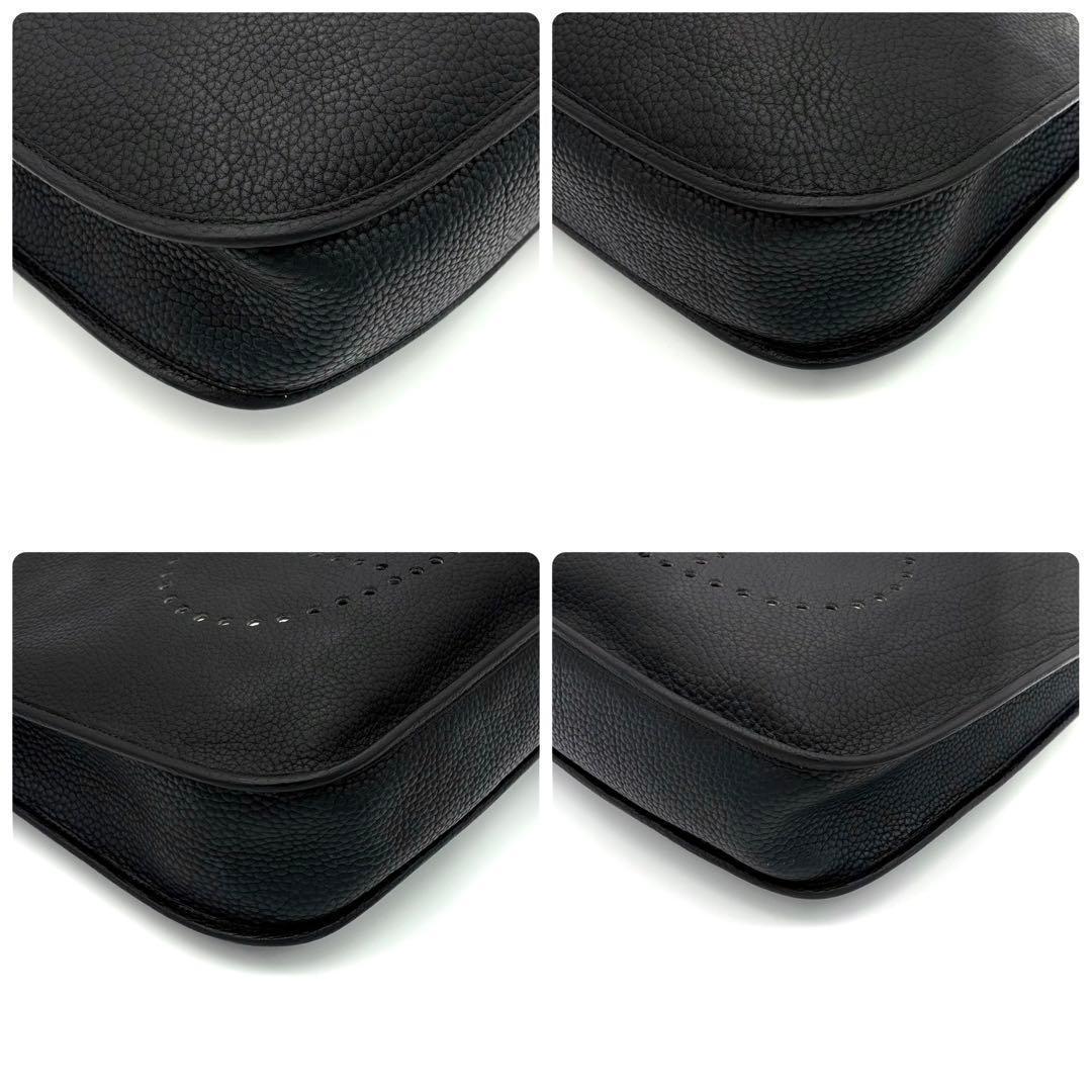 Hermes Evelyne II GM Black Taurillon Gold Shoulder Bag — view 6